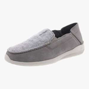 Clarks Men's Gorwin Step Grey Suede Casual Loafer Shoes Size 10.5 NWOB